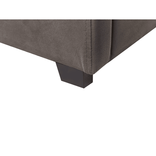 Cama baú Veludo VINCENNES 180 x 200 cm Taupe