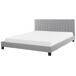 Beliani Cama Poliéster POITIERS 191x215 Beliani Cama Poliéster POITIERS 191x215 Gris Claro