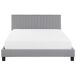 Beliani Cama Poliéster POITIERS 191x215 Beliani Cama Poliéster POITIERS 191x215 Gris Claro