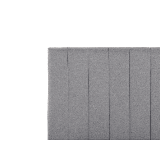 Cama Tecido POITIERS 180 x 200 cm Cinzento claro