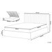 Beliani Cama con almacenaje Terciopelo VION 197x216 Beliani Cama con almacenaje Terciopelo VION 197x216 Gris