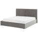 Beliani Cama con almacenaje Terciopelo VION 197x216 Beliani Cama con almacenaje Terciopelo VION 197x216 Gris