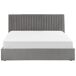 Beliani Cama con almacenaje Terciopelo VION 197x216 Beliani Cama con almacenaje Terciopelo VION 197x216 Gris