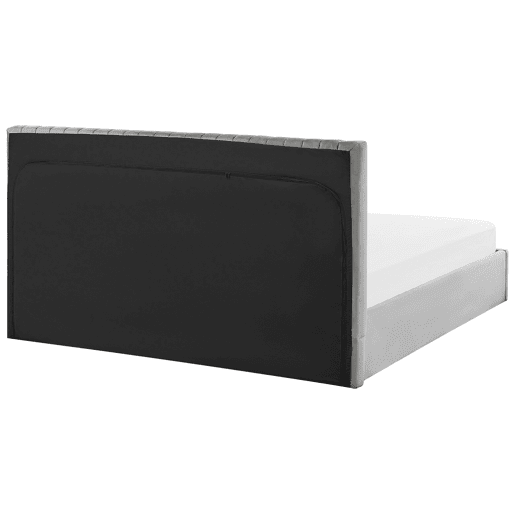Cama baú Veludo VION 180 x 200 cm Cinzento