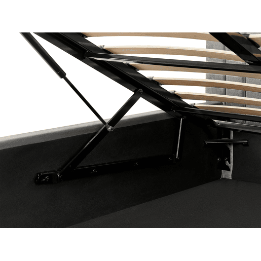 Cama baú Veludo VION 180 x 200 cm Cinzento