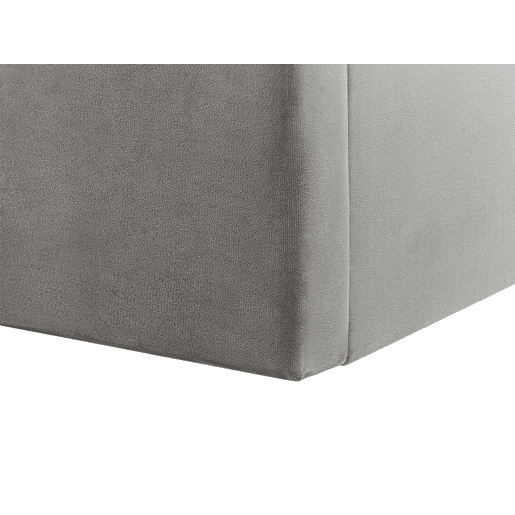 Cama baú Veludo VION 180 x 200 cm Cinzento