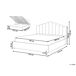 Beliani Cama con almacenaje Terciopelo VINCENNES 167x214 Beliani Cama con almacenaje Terciopelo VINCENNES 167x214 Blanco/ Beige