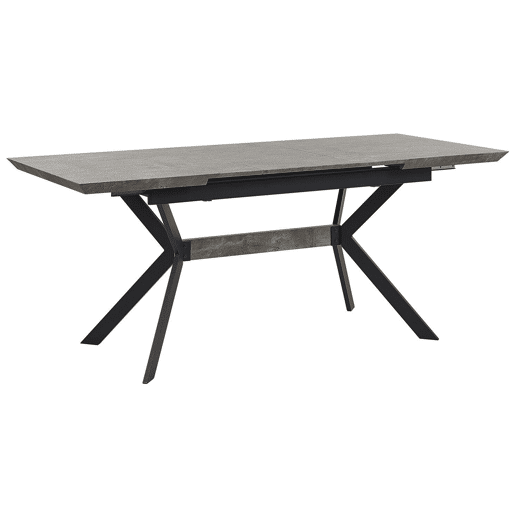Mesa de jantar extensível BENSON Cinzento claro 140180 cm 80 cm