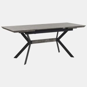 Mesa de jantar extensível BENSON Cinzento claro 140180 cm 80 cm