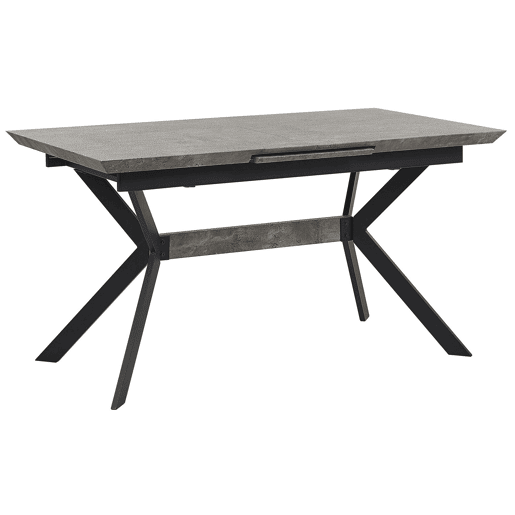Mesa de jantar extensível BENSON Cinzento claro 140180 cm 80 cm