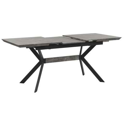 Mesa de jantar extensível BENSON Cinzento claro 140180 cm 80 cm