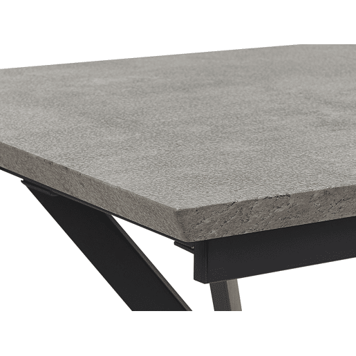 Mesa de jantar extensível BENSON Cinzento claro 140180 cm 80 cm