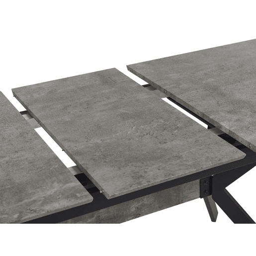 Mesa de jantar extensível BENSON Cinzento claro 140180 cm 80 cm