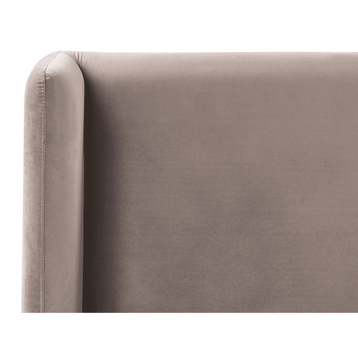 Cama Veludo ARETTE 160 x 200 cm Taupe