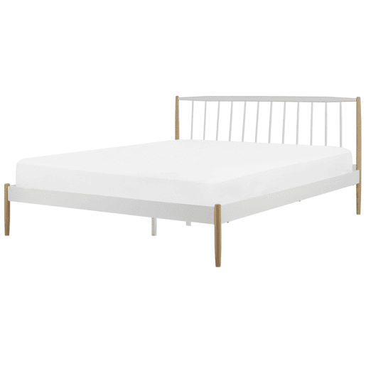 Cama Metal MAURS 180 x 200 cm Branco