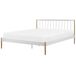 Beliani Cama Acero MAURS 187x209 Beliani Cama Acero MAURS 187x209 Blanco