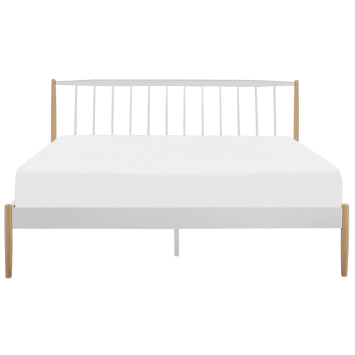 Cama Metal MAURS 180 x 200 cm Branco