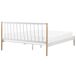 Beliani Cama Acero MAURS 187x209 Beliani Cama Acero MAURS 187x209 Blanco