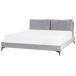 Beliani Cama Terciopelo MELLE 196x233 Beliani Cama Terciopelo MELLE 196x233 Gris