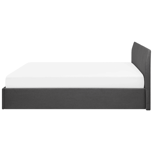 Cama baú Tecido ORBEY 180 x 200 cm Cinzento Cama baú Tecido ORBEY 180 x 200 cm Cinzento