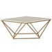 Beliani Mesa de centro MALIBU 80x80 Beliani Mesa de centro MALIBU 80x80 Beige
