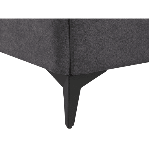 Cama Veludo MELLE 140 x 200 cm Cinzento escuro