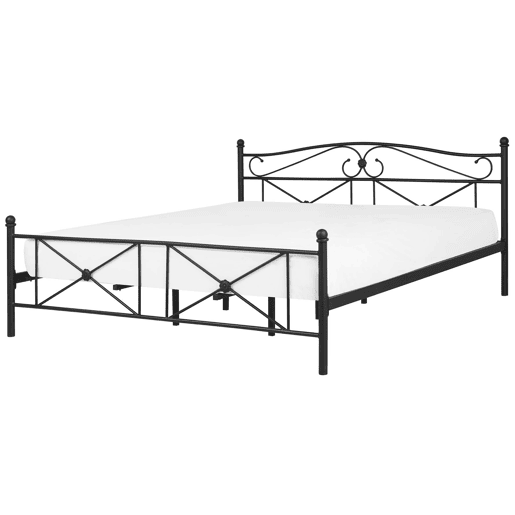 Cama Metal RODEZ 180 x 200 cm Preto