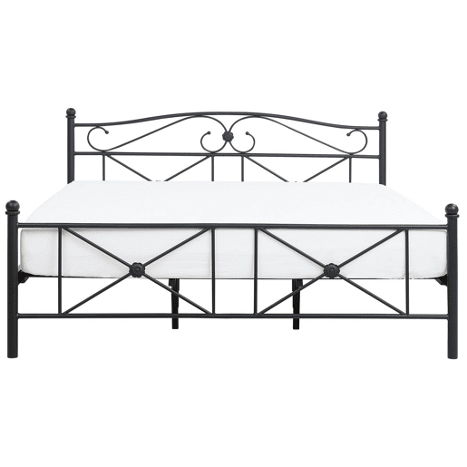Cama Metal RODEZ 180 x 200 cm Preto