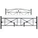 Beliani Cama Acero RODEZ 186x208 Beliani Cama Acero RODEZ 186x208 Negro