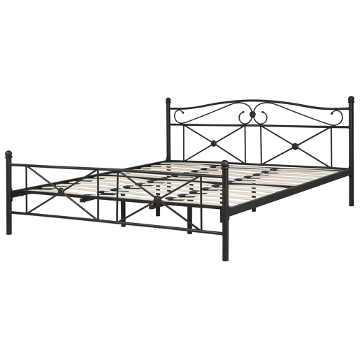 Cama Metal RODEZ 180 x 200 cm Preto
