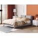 Beliani Cama Terciopelo MELLE 156x233 Beliani Cama Terciopelo MELLE 156x233 Gris