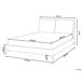 Beliani Cama Terciopelo MELLE 156x233 Beliani Cama Terciopelo MELLE 156x233 Gris