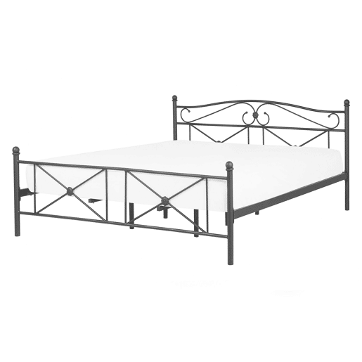Cama Metal RODEZ 140 x 200 cm Preto
