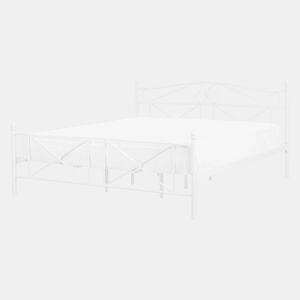 Cama Metal RODEZ 140 x 200 cm Branco