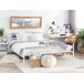 Beliani Cama Acero RODEZ 146x208 Beliani Cama Acero RODEZ 146x208 Blanco