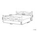 Beliani Cama Acero RODEZ 146x208 Beliani Cama Acero RODEZ 146x208 Blanco