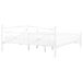 Beliani Cama Acero RODEZ 146x208 Beliani Cama Acero RODEZ 146x208 Blanco