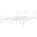 Beliani Cama Acero RODEZ 146x208 Beliani Cama Acero RODEZ 146x208 Blanco