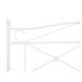 Beliani Cama Acero RODEZ 146x208 Beliani Cama Acero RODEZ 146x208 Blanco