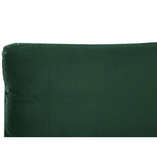 Cama Veludo MELLE 160 x 200 cm Verde esmeralda