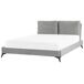 Beliani Cama Terciopelo MELLE 176x233 Beliani Cama Terciopelo MELLE 176x233 Gris