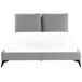Beliani Cama Terciopelo MELLE 176x233 Beliani Cama Terciopelo MELLE 176x233 Gris
