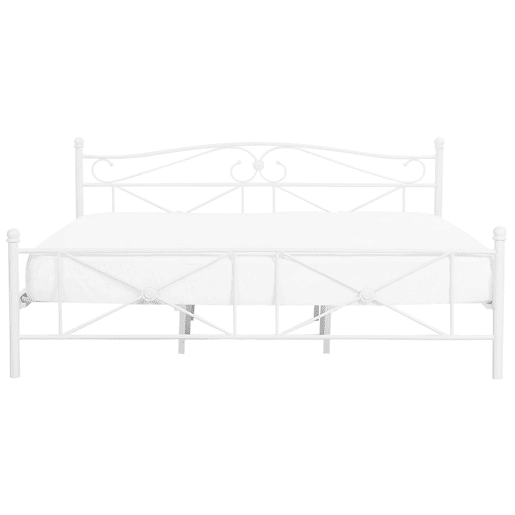 Cama Metal RODEZ 180 x 200 cm Branco