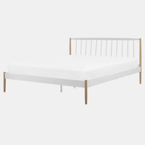 Cama Metal MAURS 160 x 200 cm Branco