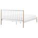 Beliani Cama Acero MAURS 167x209 Beliani Cama Acero MAURS 167x209 Blanco