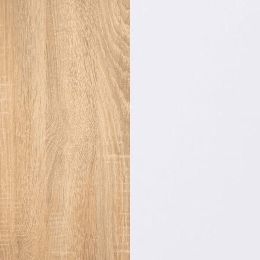 Armário inferior Nuka 2 gavetas Cambria - Branco 130 x 50 x 41,4 cm
