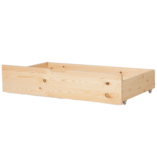 Conjunto de 2 gavetas de arrumação para cama Pinho RUMILLY Castanho claro