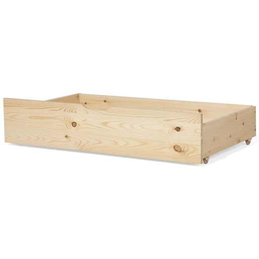 Conjunto de 2 gavetas de arrumação para cama Pinho RUMILLY Castanho claro