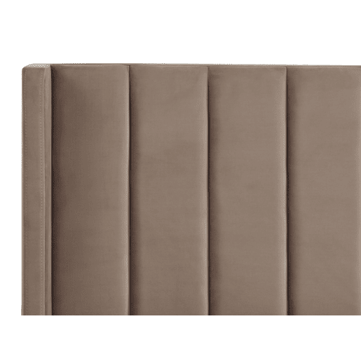 Cama Veludo VILLETTE 180 x 200 cm Taupe