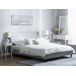 Beliani Cama Poliéster SAVERNE 177x228 Beliani Cama Poliéster SAVERNE 177x228 Gris Claro